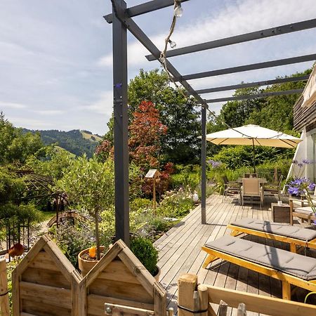 Waldlounge - Gartenwohnung Oberstaufen Eksteriør billede
